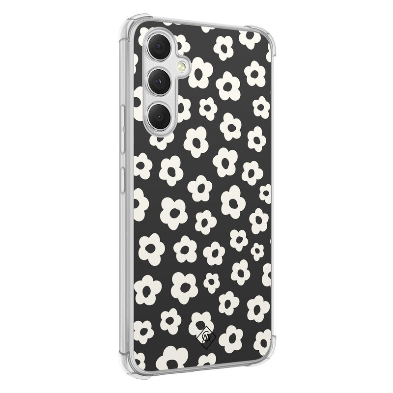 Casimoda Samsung Galaxy A15 shockproof hoesje - Retro bloempjes