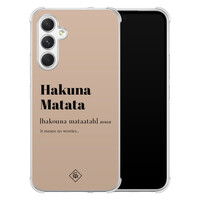 Casimoda Samsung Galaxy A15 shockproof hoesje - Hakuna matata