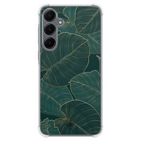 Casimoda Samsung Galaxy A35 shockproof hoesje - Monstera leaves