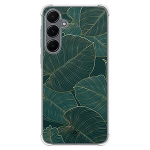Casimoda Samsung Galaxy A35 shockproof hoesje - Monstera leaves
