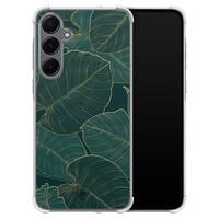 Casimoda Samsung Galaxy A35 shockproof hoesje - Monstera leaves