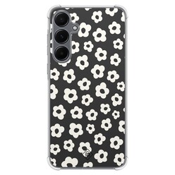 Casimoda Samsung Galaxy A35 shockproof hoesje - Retro bloempjes