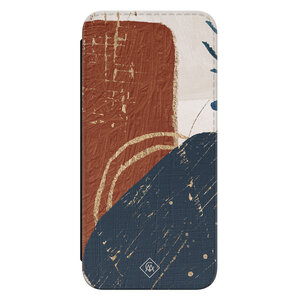 Casimoda Samsung Galaxy A55 flipcase - Abstract terracotta