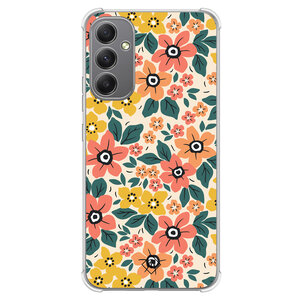 Casimoda Samsung Galaxy A34 shockproof hoesje - Blossom