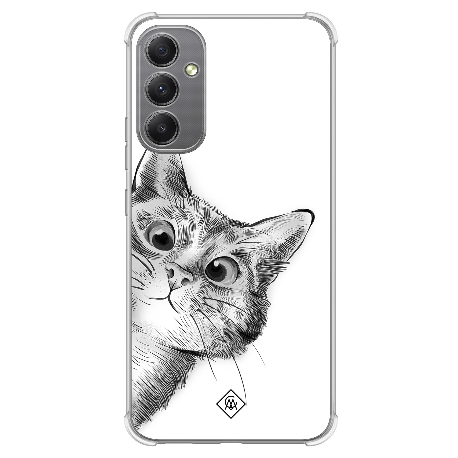 Samsung Galaxy A34 shockproof hoesje Kat kiekeboe