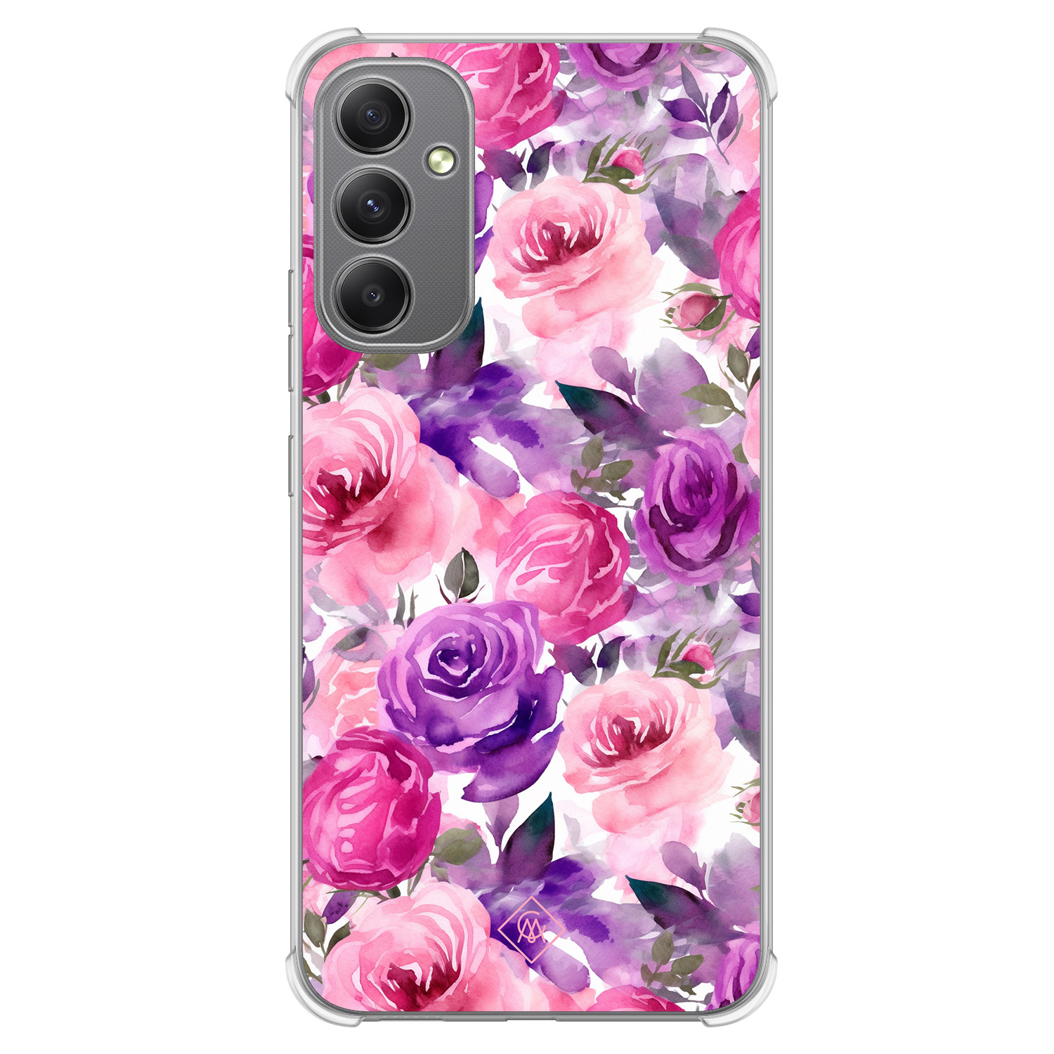 Samsung Galaxy A34 shockproof hoesje - Rosy blooms