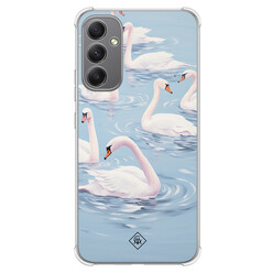 Casimoda Samsung Galaxy A34 shockproof hoesje - Zwanen