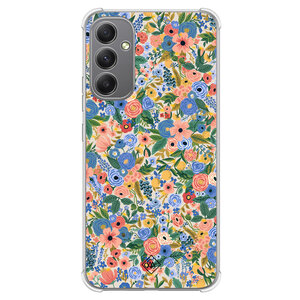 Casimoda Samsung Galaxy A34 shockproof hoesje - Blue gardens