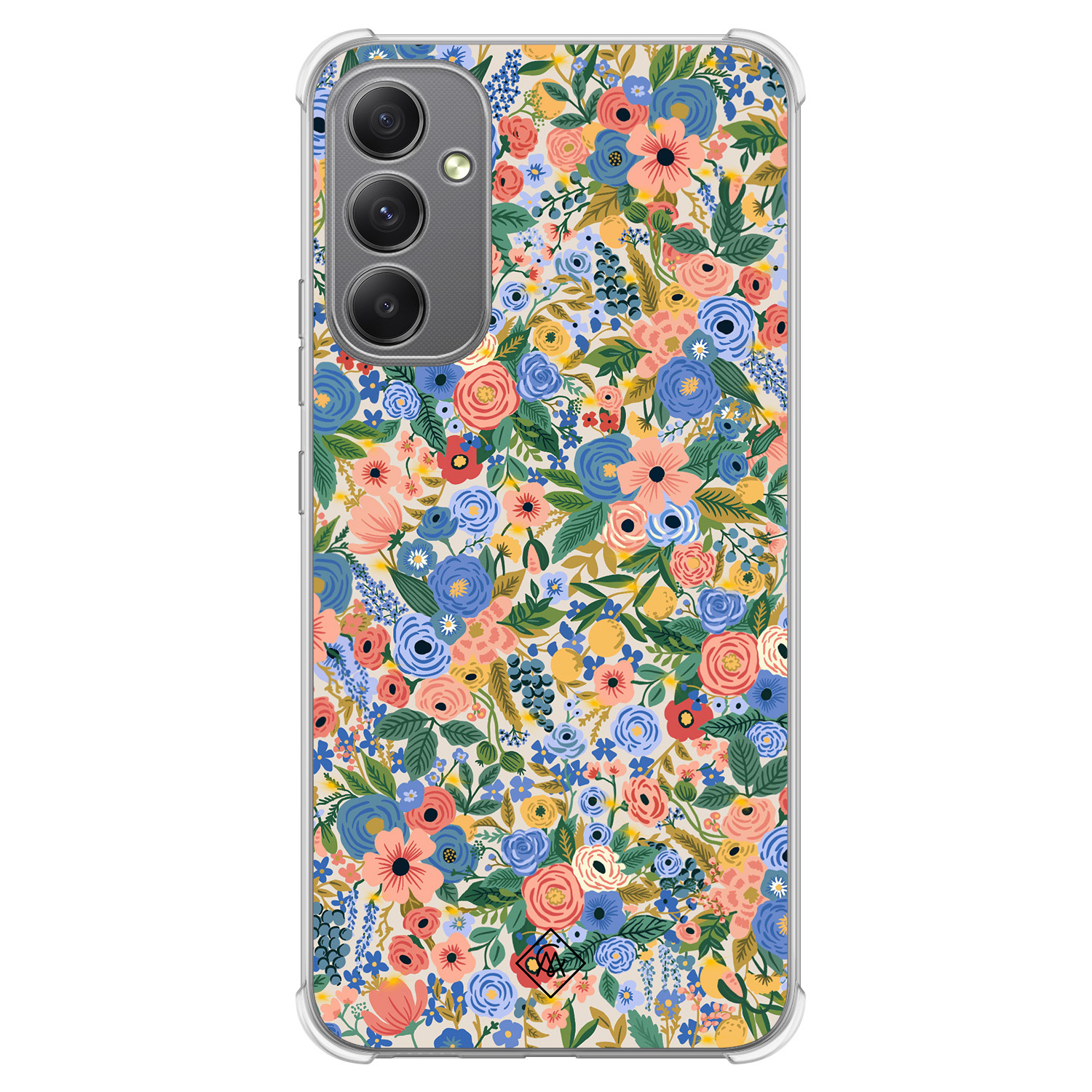 Samsung Galaxy A34 shockproof hoesje - Blue gardens