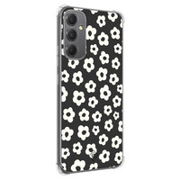 Casimoda Samsung Galaxy A34 shockproof hoesje - Retro bloempjes