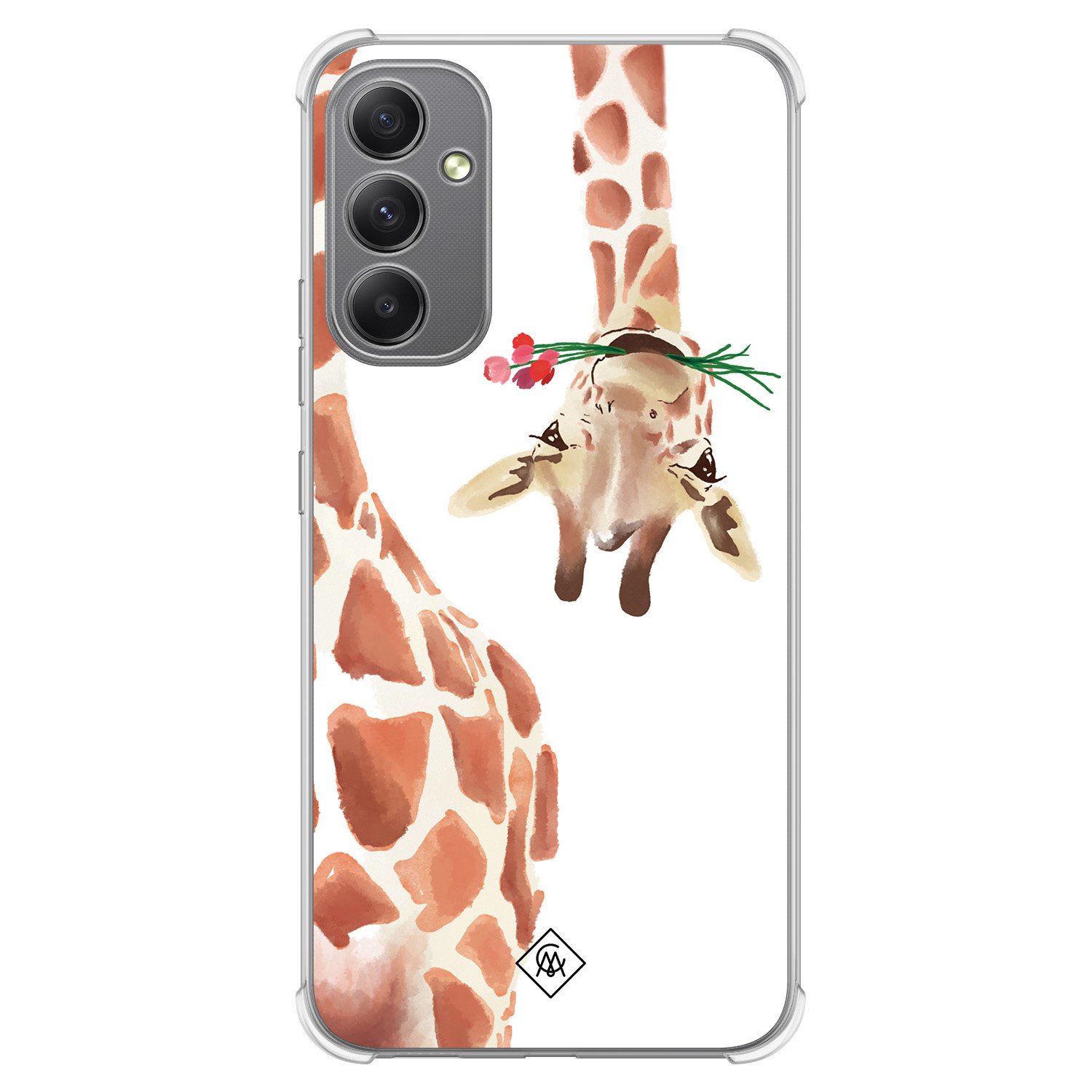 Samsung Galaxy A34 shockproof hoesje - Giraffe