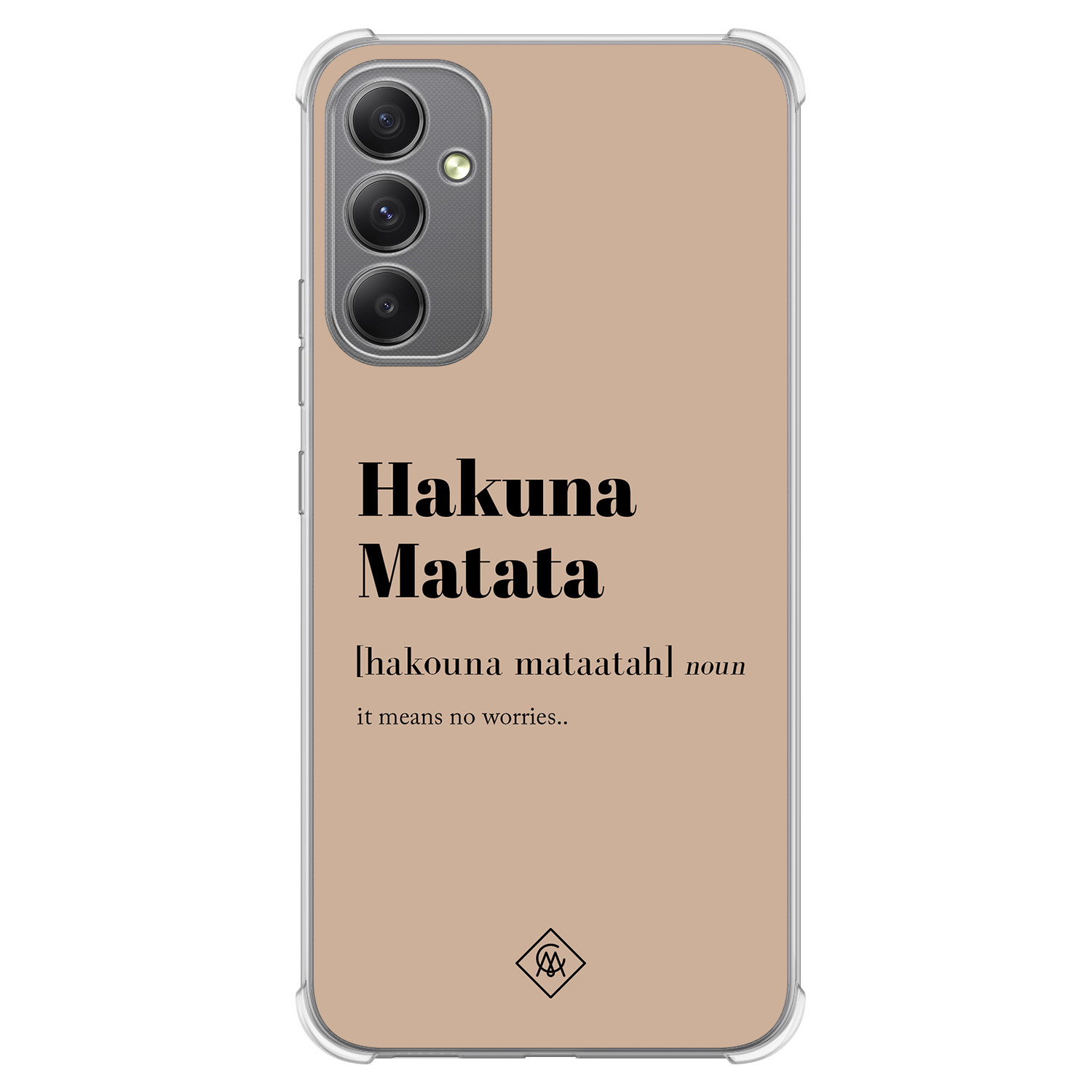 Samsung Galaxy A34 shockproof hoesje Hakuna matata