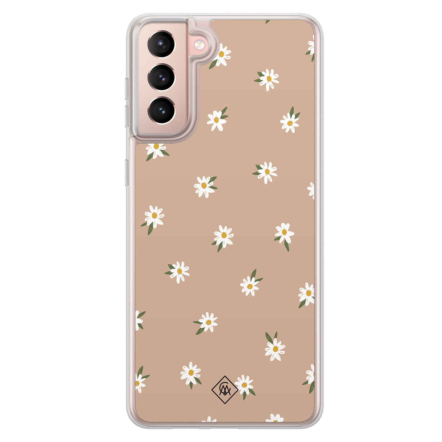 Samsung Galaxy S21 hybride hoesje - Sweet daisies