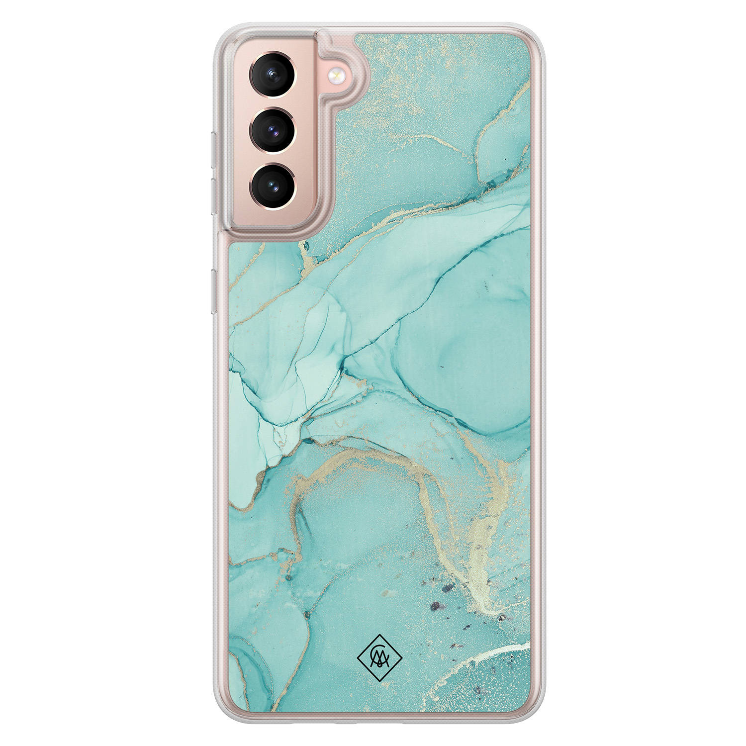 Samsung Galaxy S21 hybride hoesje - Touch of mint