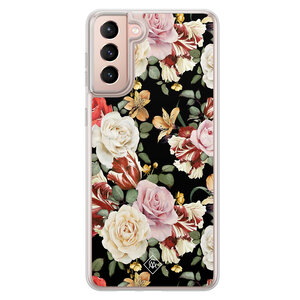 Casimoda Samsung Galaxy S21 hybride hoesje - Flowerpower