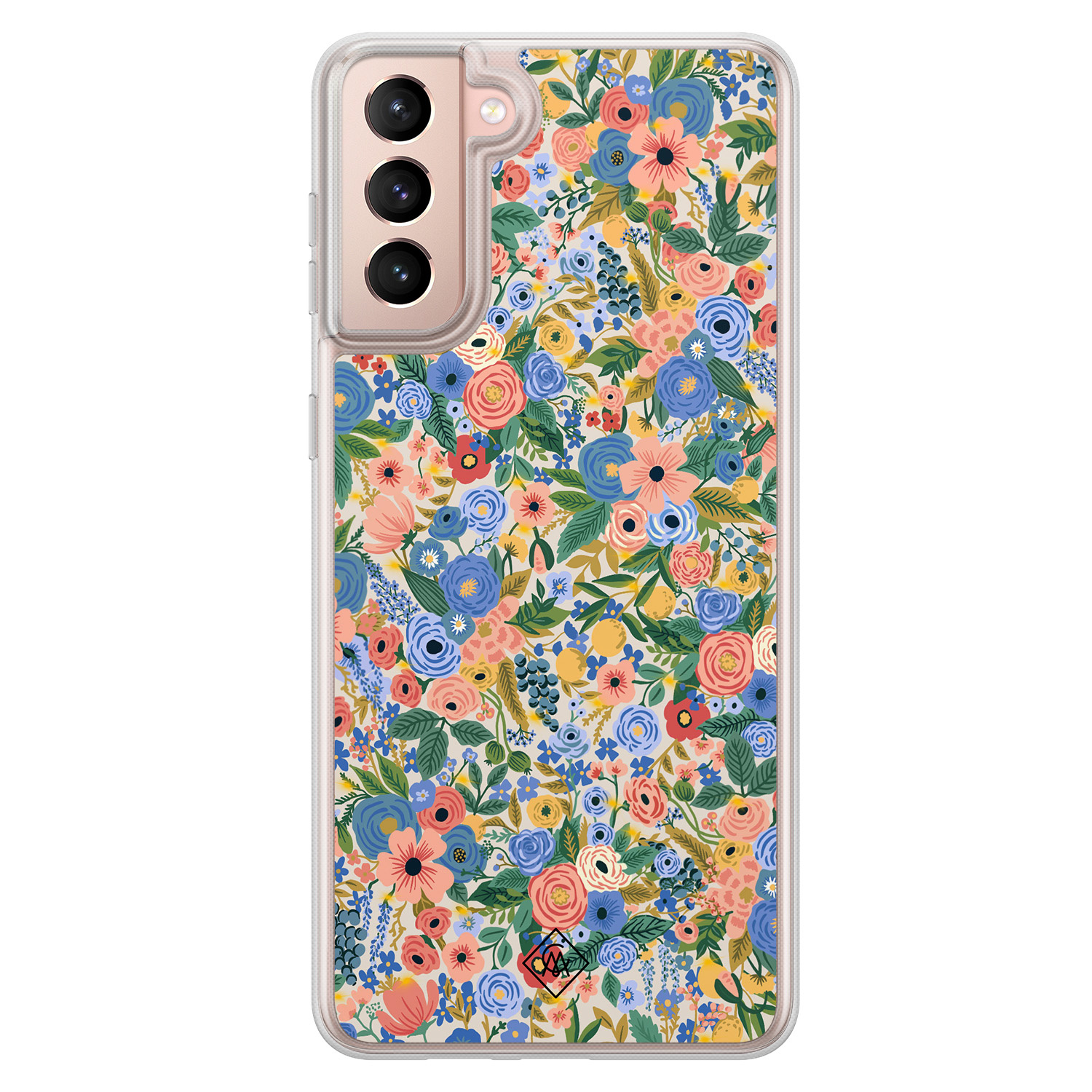 Samsung Galaxy S21 hybride hoesje - Blue gardens