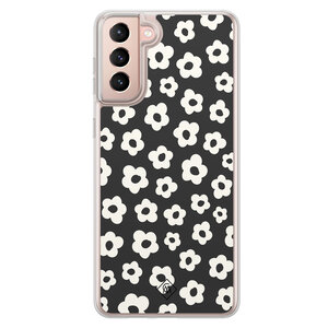 Casimoda Samsung Galaxy S21 hybride hoesje - Retro bloempjes