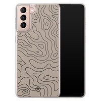 Casimoda Samsung Galaxy S21 Plus hybride hoesje - Abstract lines