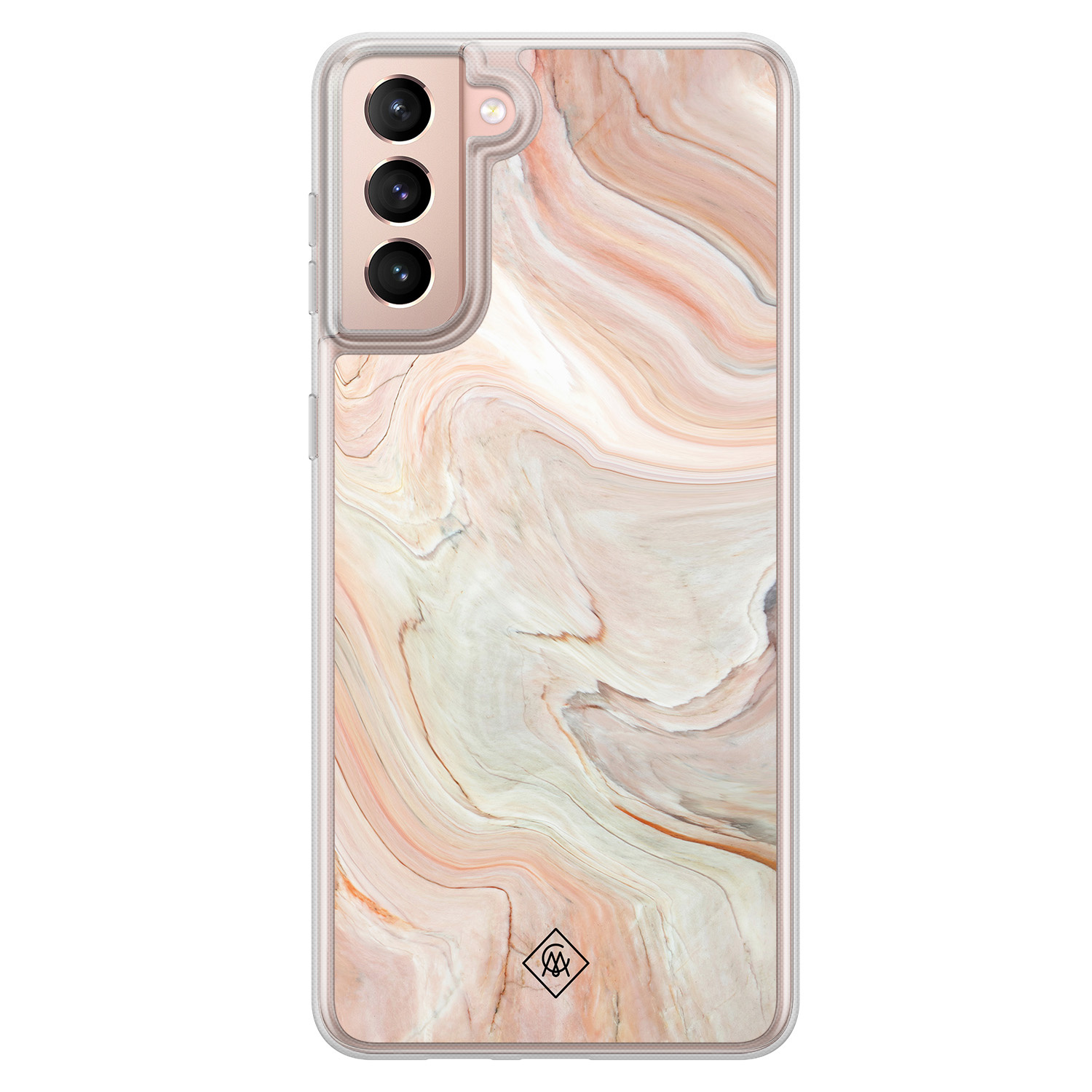Samsung Galaxy S21 Plus hybride hoesje Marmer waves