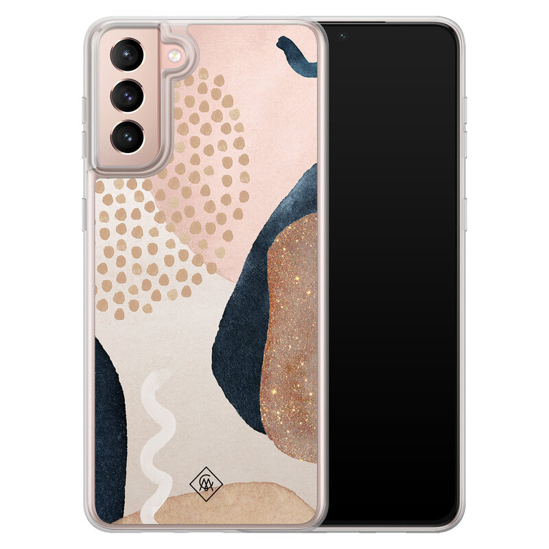 Casimoda Samsung Galaxy S21 Plus hybride hoesje - Abstract dots