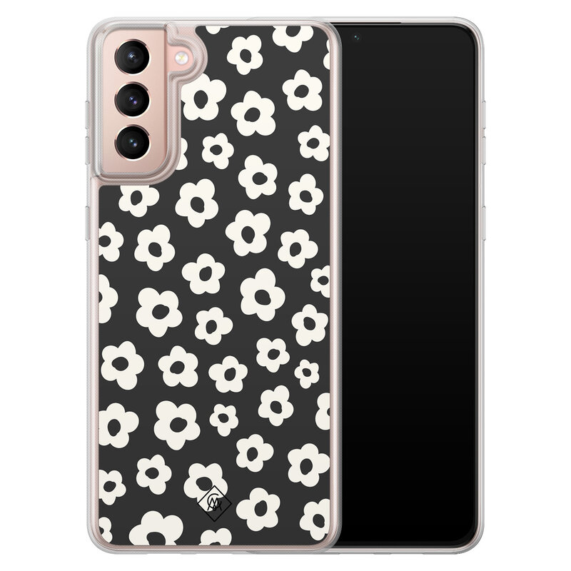 Casimoda Samsung Galaxy S21 Plus hybride hoesje - Retro bloempjes