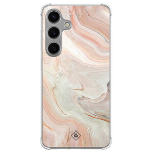 Casimoda Samsung Galaxy S24 Plus shockproof hoesje - Marmer waves