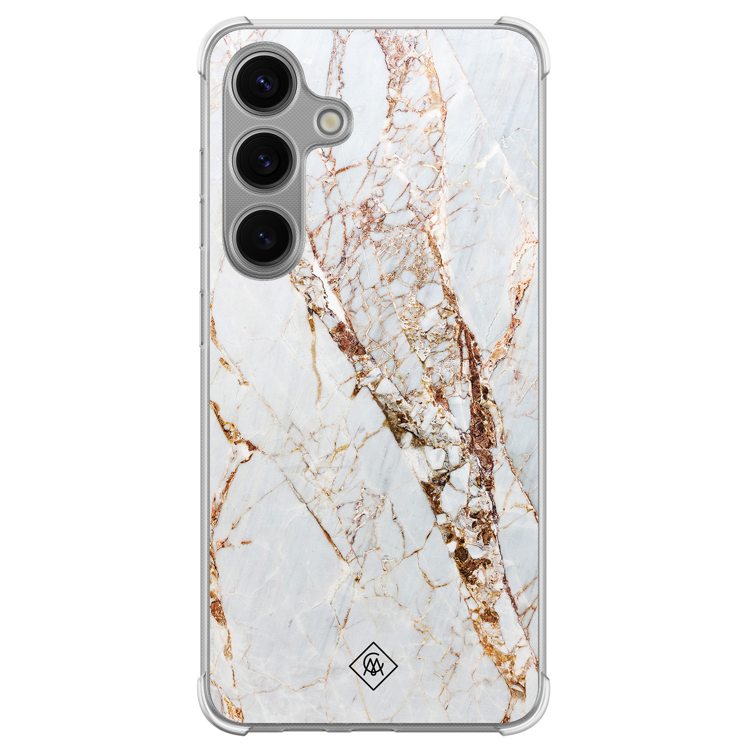Samsung Galaxy S24 Plus shockproof hoesje - Marmer goud