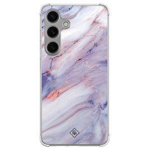 Casimoda Samsung Galaxy S24 Plus shockproof hoesje - Marmer paars