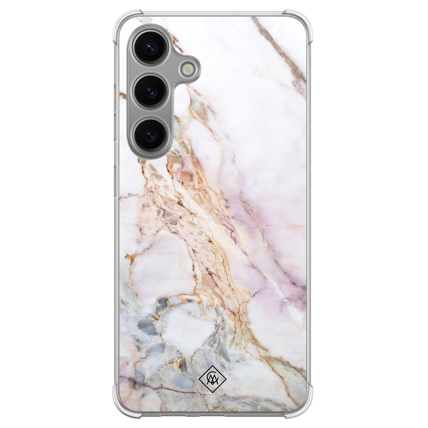 Samsung Galaxy S24 Plus shockproof hoesje Parelmoer marmer