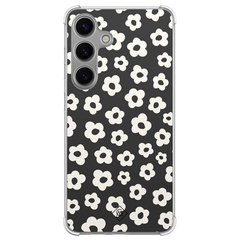 Casimoda Samsung Galaxy S24 Plus shockproof hoesje - Retro bloempjes