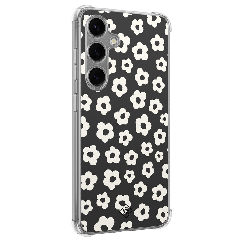 Casimoda Samsung Galaxy S24 Plus shockproof hoesje - Retro bloempjes