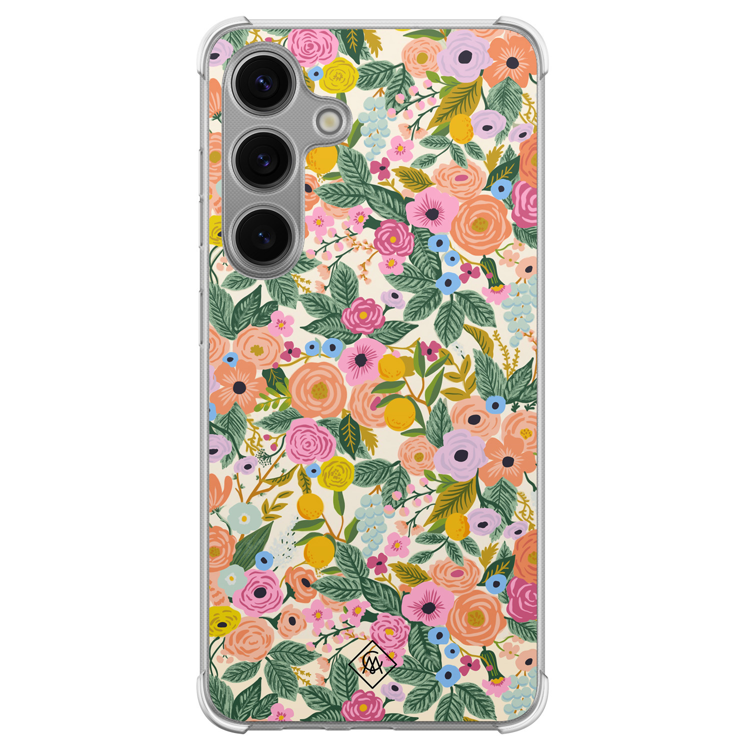 Samsung Galaxy S24 Plus shockproof hoesje - Pink gardens