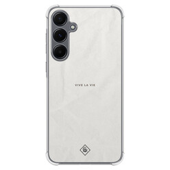Casimoda Samsung Galaxy A35 shockproof hoesje - Vive la vie