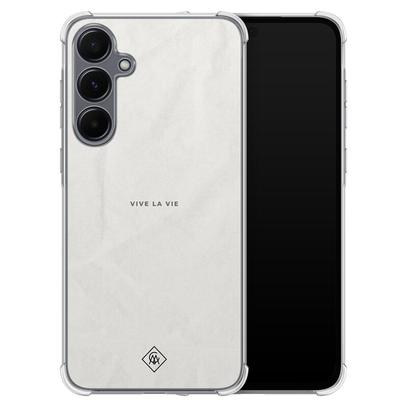 Casimoda Samsung Galaxy A35 shockproof hoesje - Vive la vie