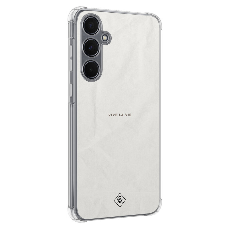 Casimoda Samsung Galaxy A35 shockproof hoesje - Vive la vie