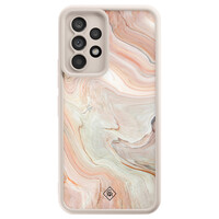 Casimoda Samsung Galaxy A52(s) beige case - Marmer waves