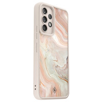 Casimoda Samsung Galaxy A52(s) beige case - Marmer waves