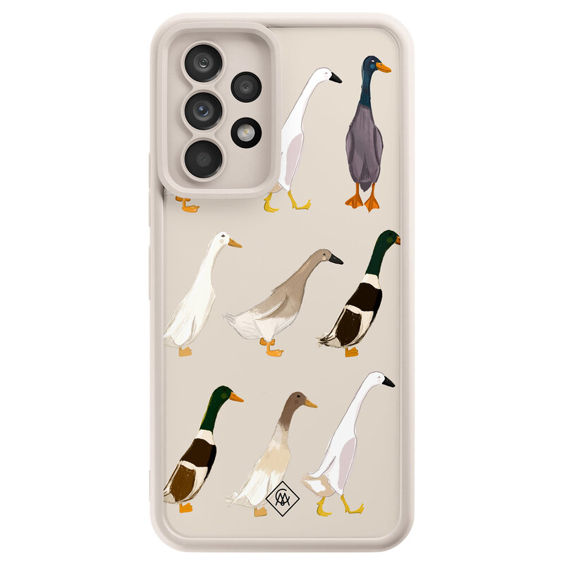 Casimoda Samsung Galaxy A52(s) beige case - Duck life
