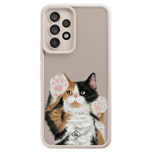 Casimoda Samsung Galaxy A52(s) beige case - Kat