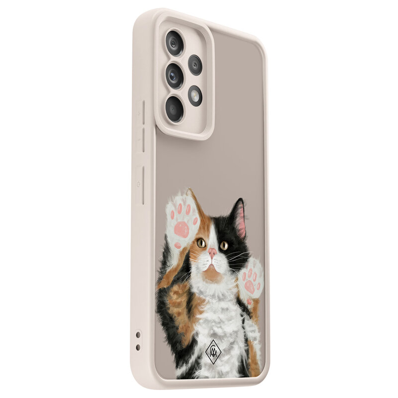 Casimoda Samsung Galaxy A52(s) beige case - Kat