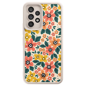 Casimoda Samsung Galaxy A52(s) beige case - Blossom