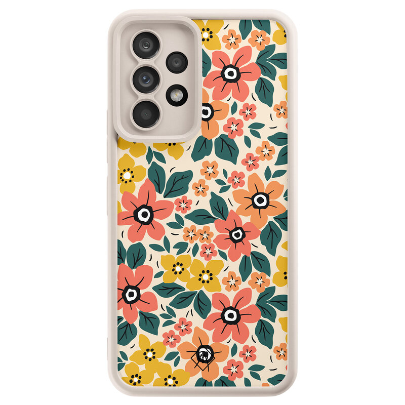 Casimoda Samsung Galaxy A52(s) beige case - Blossom