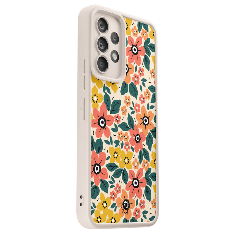 Casimoda Samsung Galaxy A52(s) beige case - Blossom