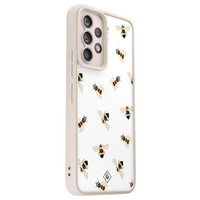 Casimoda Samsung Galaxy A52(s) beige case - Bee happy