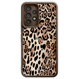 Casimoda Samsung Galaxy A52(s) bruine case - Wild animal