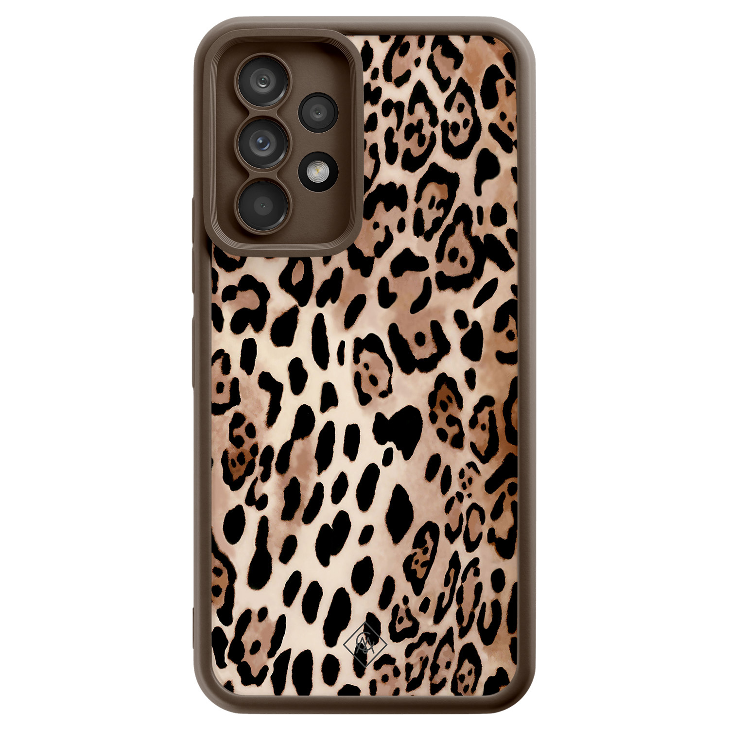 Samsung Galaxy A52(s) bruine case - Wild animal