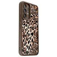 Casimoda Samsung Galaxy A52(s) bruine case - Wild animal