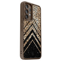 Casimoda Samsung Galaxy A52(s) bruine case - Luipaard chevron