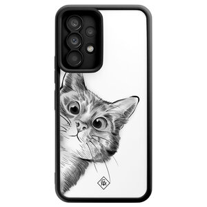 Casimoda Samsung Galaxy A52(s) zwarte case - Kat kiekeboe