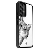 Casimoda Samsung Galaxy A52(s) zwarte case - Kat kiekeboe